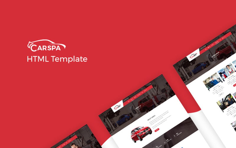 Carspa - Modèle de site Web de lavage de voiture