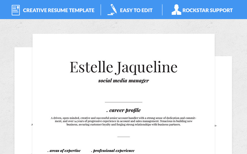 Download Резюме "Estelle Resume Template" / Estelle Resume Template - Резюме на тему графика teacher resume word editable style design curriculum vitae cv template resumes format modern professional resumeundefined