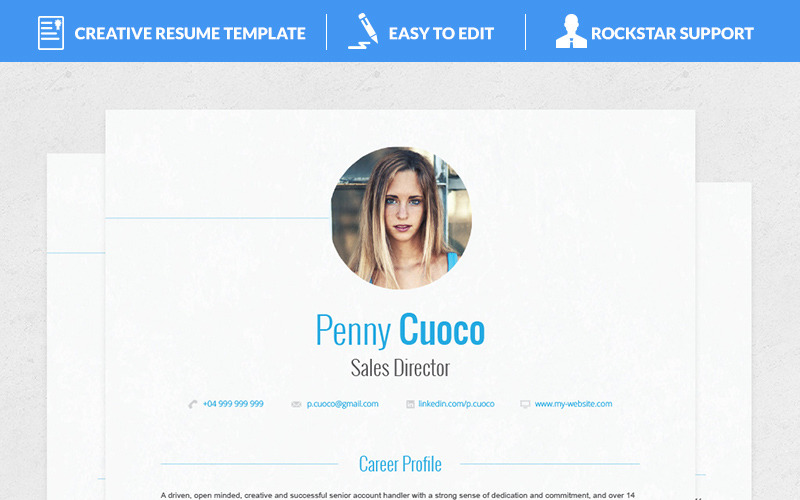 Download Резюме "Gemini Resume Template" / Gemini Resume Template - Резюме на тему графика teacher resume word editable style design curriculum vitae cv template resumes format modern professional resumeundefined