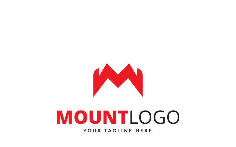 Гора логотип шаблон