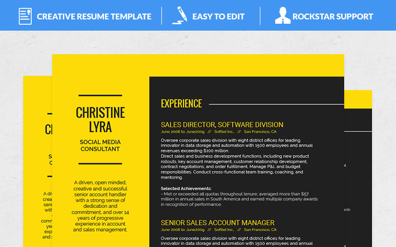 Download Резюме "Lyra Resume Template" / Lyra Resume Template - Резюме на тему графика teacher resume word editable style design curriculum vitae cv template resumes format modern professional resumeundefined