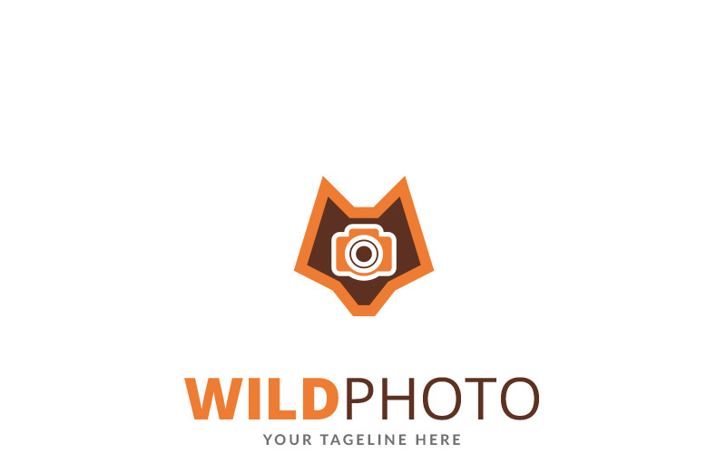 Modelo de logotipo de foto selvagem