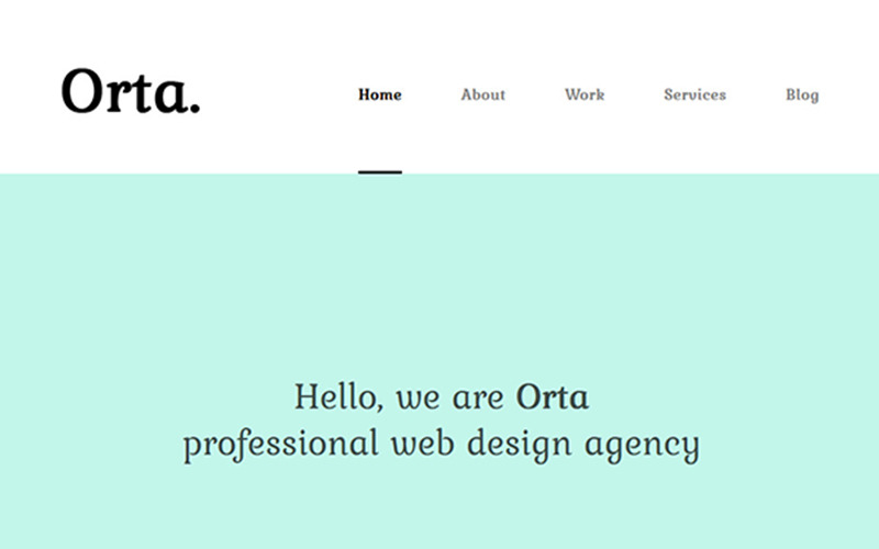 Orta - Fotografie en persoonlijk blog WordPress-thema