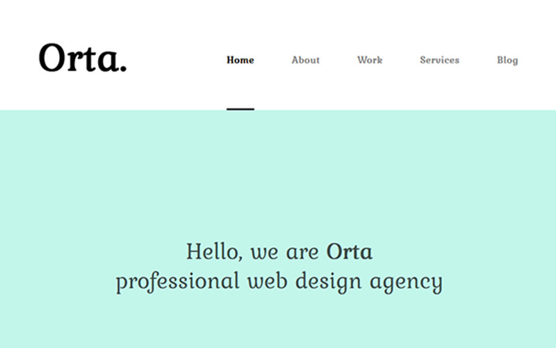 Orta - WordPress motiv na téma Fotografie a osobní blog