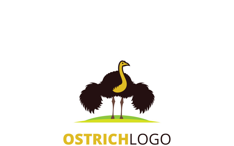 Download Шаблон логотипа "Ostrich Logo Template" / Ostrich Logo Template - Шаблон логотипа на тему графика africa animal art beak bird cartoon clip-art drawing fastest feather flightless illustration isolated legs mascot nature neck ostrich tallest vector