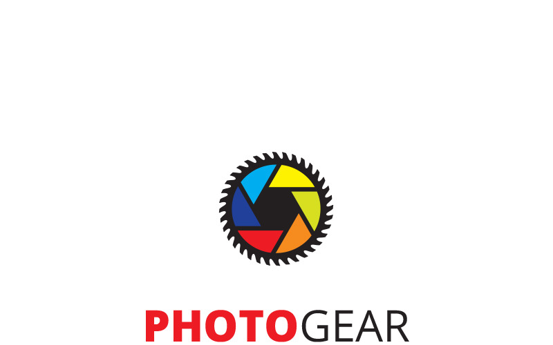 Download Шаблон логотипа "Photo Gear Logo Template" / Photo Gear Logo Template - Шаблон логотипа на тему графика agency business camera chat creative design frame freelance gear logo identity image industry logotype media photo photographer photography planet earth