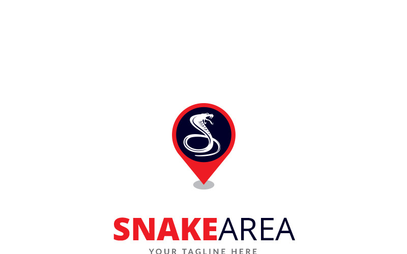 Шаблон логотипа области змея