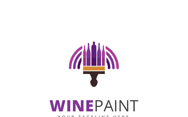 Şarap Noktası Logo Şablonu