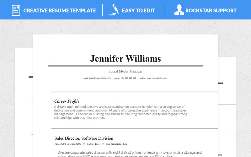 Download Резюме "Seren Resume Template" / Seren Resume Template - Резюме на тему графика teacher resume word editable style design curriculum vitae cv template resumes format modern professional resumeundefined