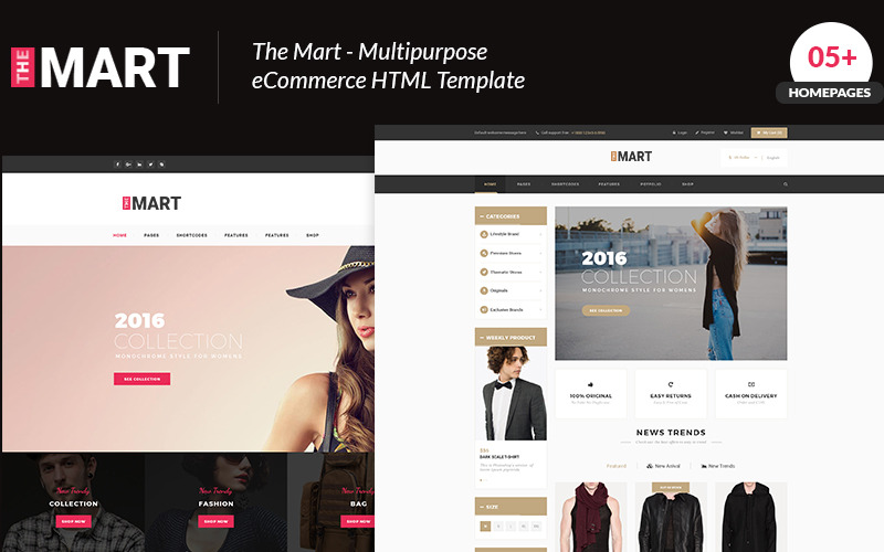 Szablon witryny e-commerce Mart Multipurpose