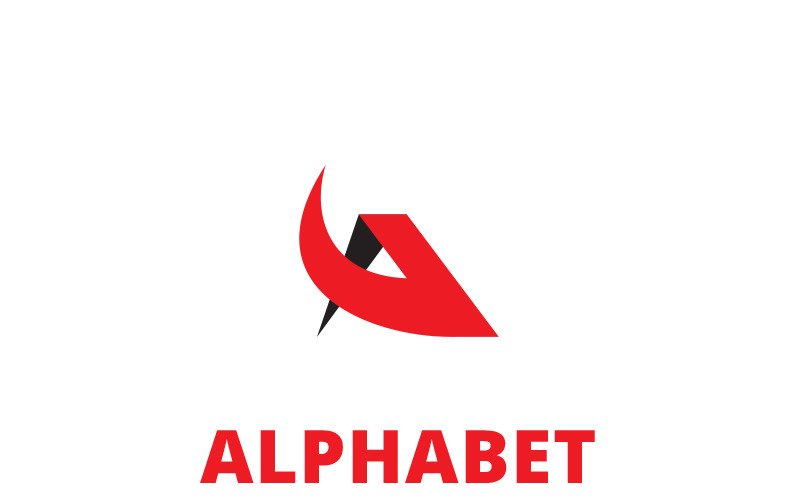 Alfabet A briefsjabloon Logo