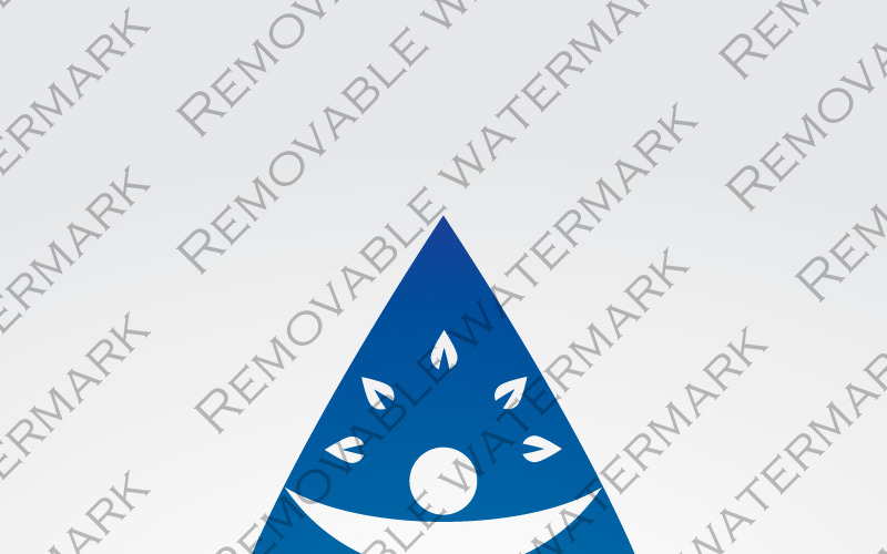 Download Шаблон логотипа "Clear Water Logo Template" / Clear Water Logo Template - Шаблон логотипа на тему графика 