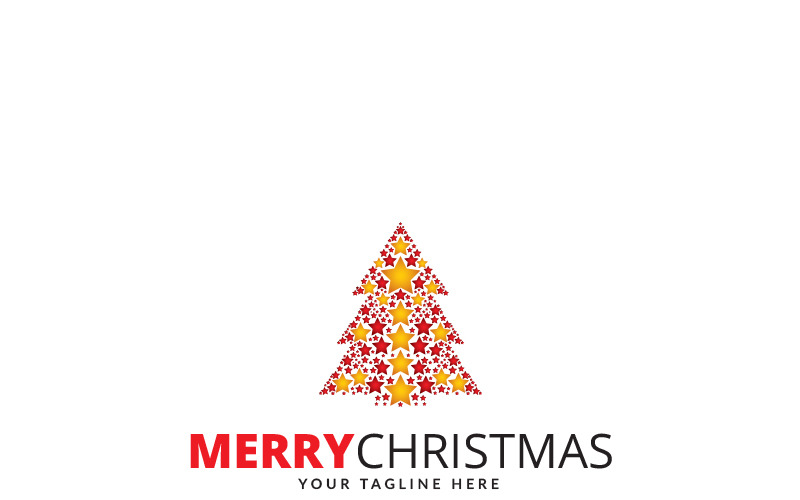 Frohe Weihnachten Logo Vorlage
