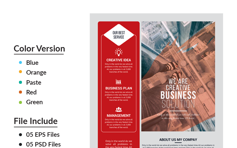 Karushilpo Business Flyer - modelo de identidade corporativa