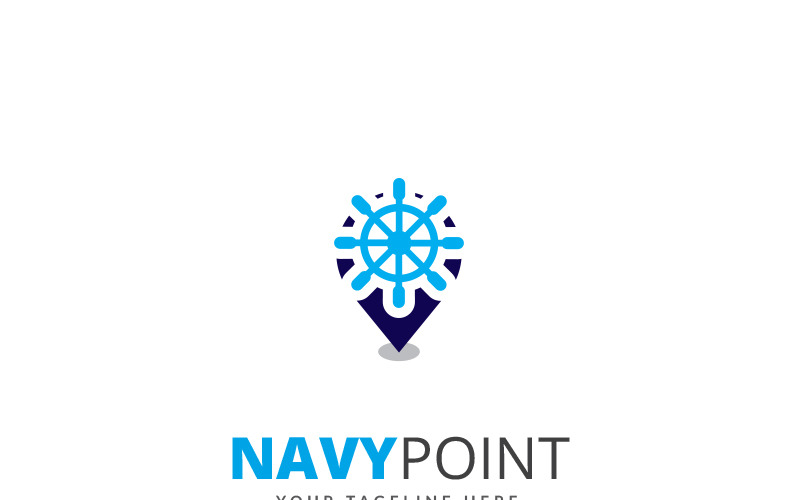 Download Шаблон логотипа "Navy Point Logo Template" / Navy Point Logo Template - Шаблон логотипа на тему графика anchor blue boat cafe clean clothing design harbor journey logo male masculine modern navy new ocean print restaurant rope sail