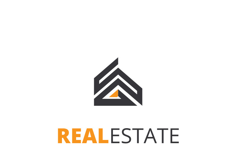 Download Шаблон логотипа "Real Estate Business Logo Template" / Real Estate Business Logo Template - Шаблон логотипа на тему графика build buildings city community construction consulting corporate design development downtown finance home house housing industrial industry insurance logo manufacturing market