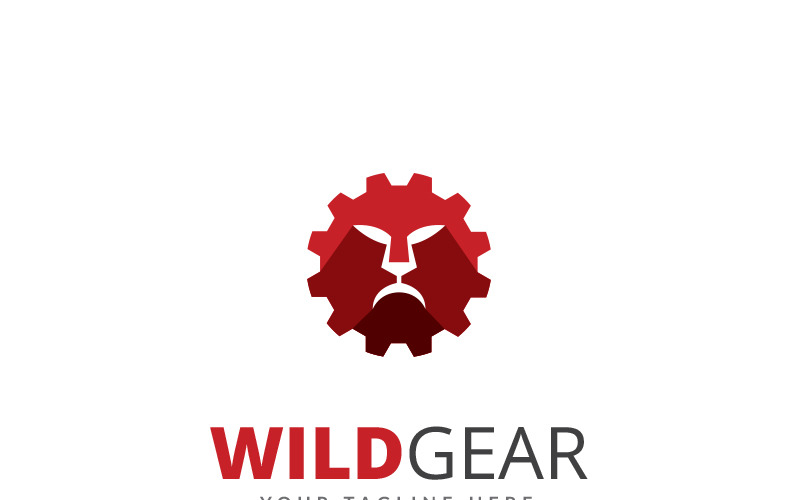 Download Шаблон логотипа "Wild Gear Logo Template" / Wild Gear Logo Template - Шаблон логотипа на тему графика wild geek gear animal black brand buffalo bull business dynamic finance financial gear head industry investment logo machinery powerful red