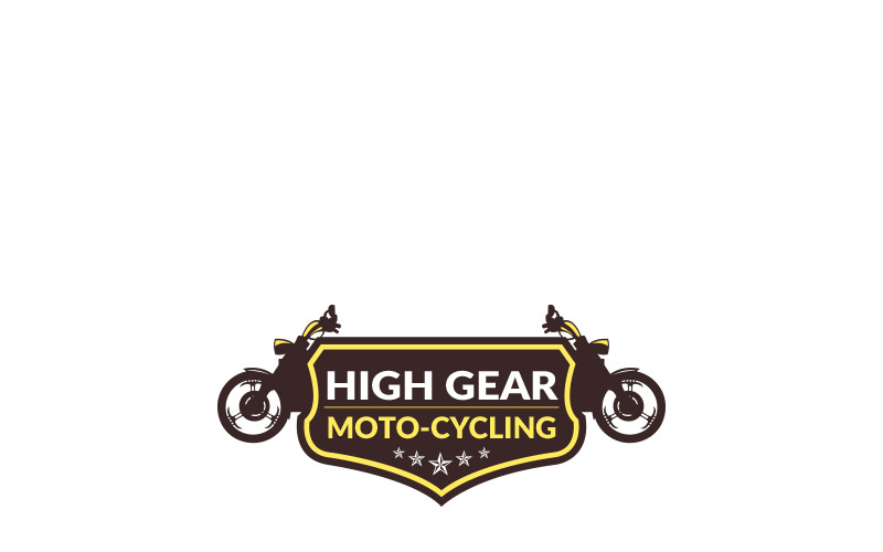 Download Шаблон логотипа "High Gear Logo Template" / High Gear Logo Template - Шаблон логотипа на тему графика adventure badge bike business circle distance enduro explore extreme garage gear journey lifestyle moto motorcycle mountain product round service shop
