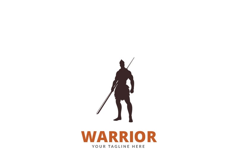 Modello di logo del guerriero
