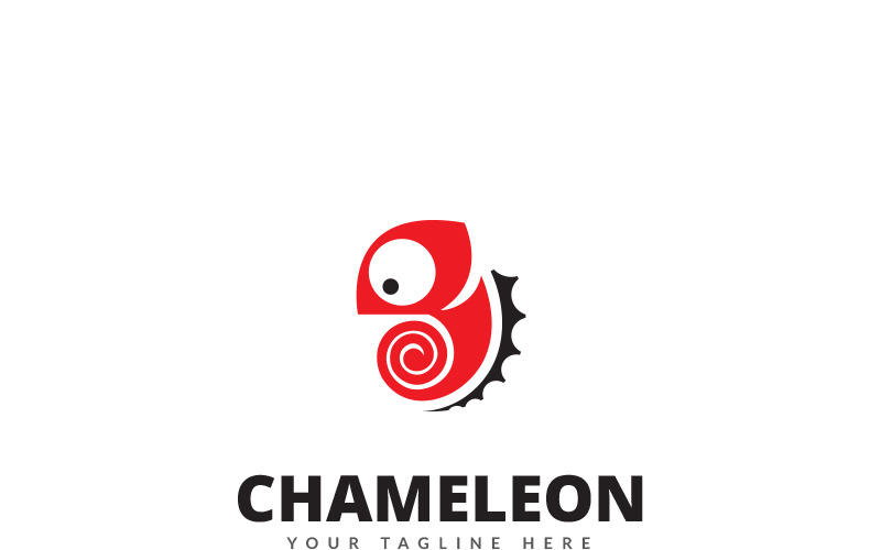 Modelo de logotipo da marca Chameleon