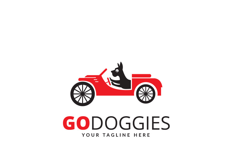 Modelo de logotipo Go Doggies