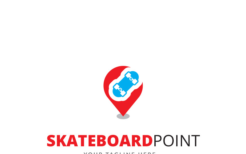 Modelo de logotipo para skate
