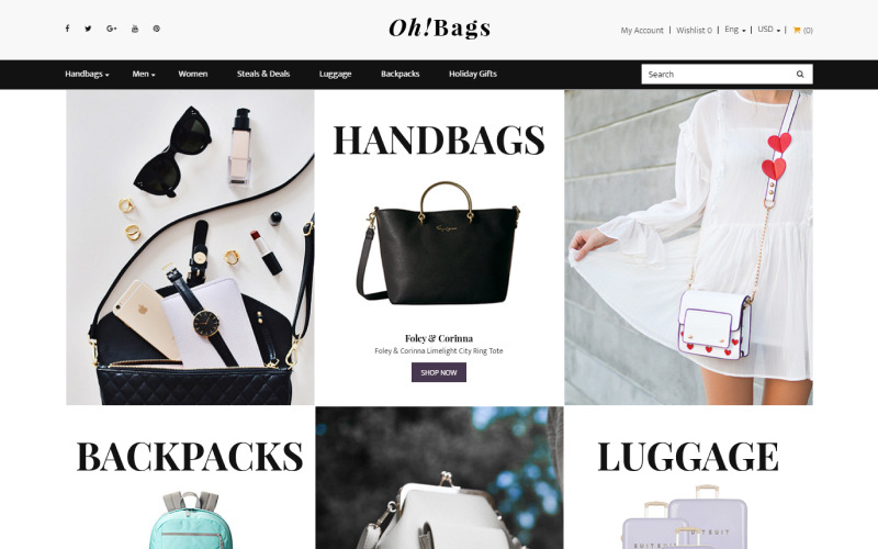 Oh! Çantalar - Fantezi Çantalar Online Alışveriş OpenCart Şablonu