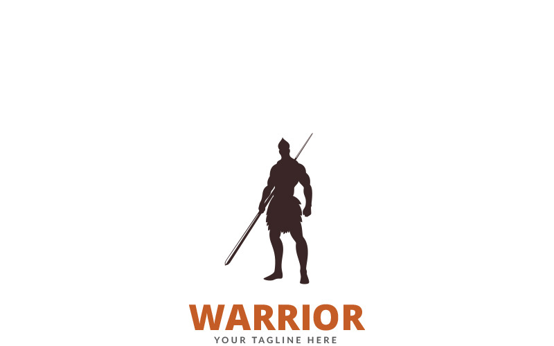 Шаблон логотипа воин