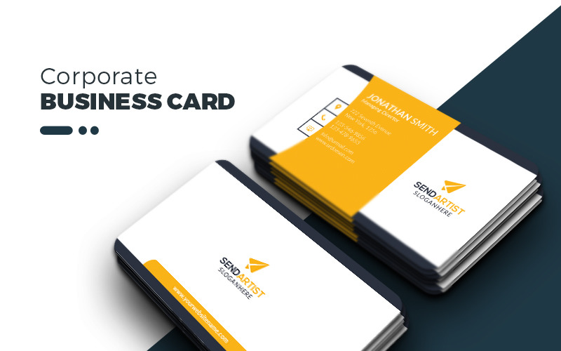 SendArtist Business Card - шаблон фирменного стиля