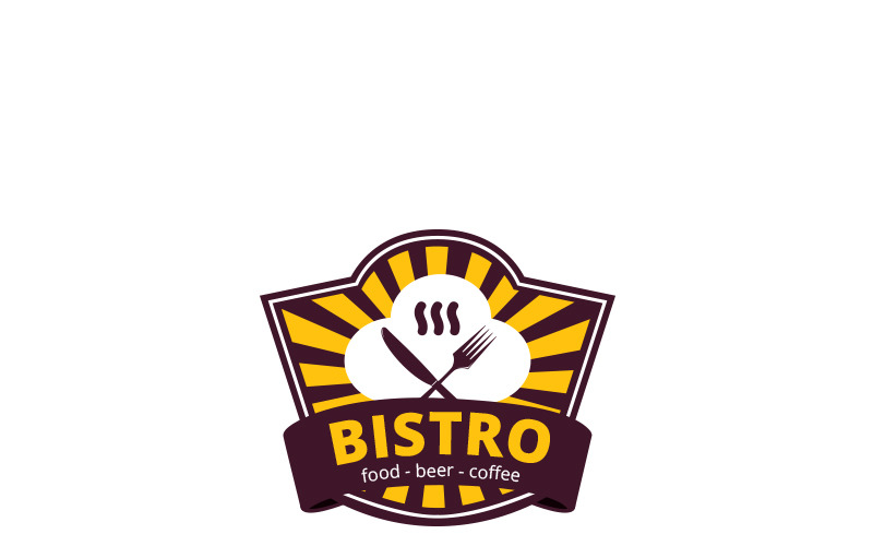Sjabloon met logo voor levensmiddelenwinkel