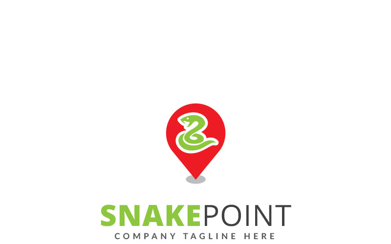 Download Шаблон логотипа "Snake Point Logo Template" / Snake Point Logo Template - Шаблон логотипа на тему графика snake point location area badge brand bright business circle cobra company creative crest game games idea inspire media movie production