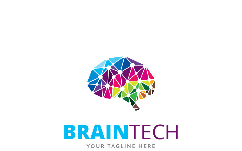 Download Шаблон логотипа "Brain Tech - Logo Template" / Brain Tech - Logo Template - Шаблон логотипа на тему графика agency brain brainstorm brainwash brand branding bright concept designer development electro electronic human idea identity intelligent it mobile programmer smart