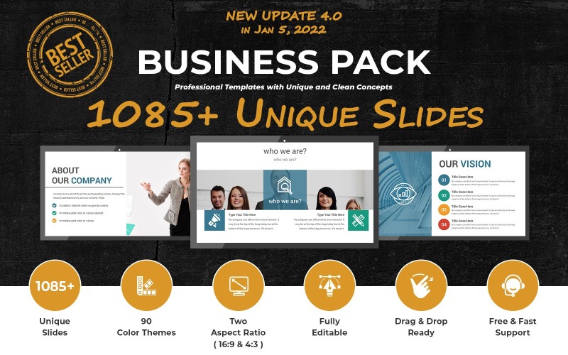 Business Pack PowerPoint -mallar