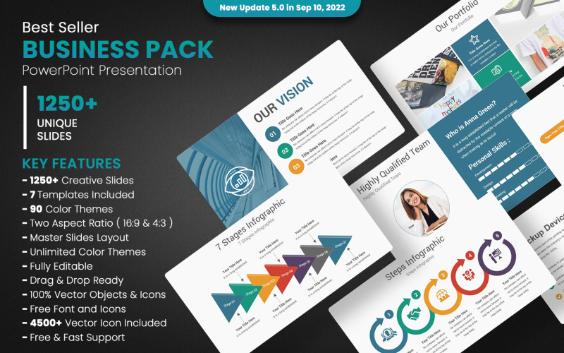 Business Pack PowerPoint-mallar