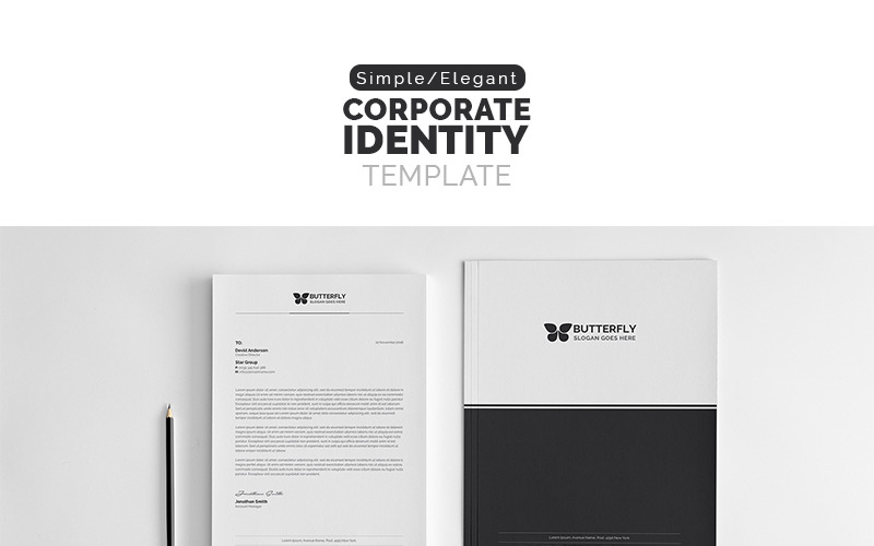 Download Фирменный стиль "Butterfly - Corporate Identity Template" / Butterfly - Corporate Identity Template - Фирменный стиль на тему графика brand identity branding stationery business card celebrity traveller clean clothing customizable elegant envelope fashion marketing editorial magazine stylist blogger kit