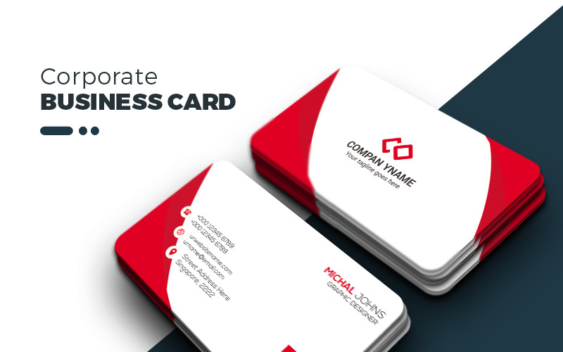 Corporate Company - Business Card - Corporate Identity Template