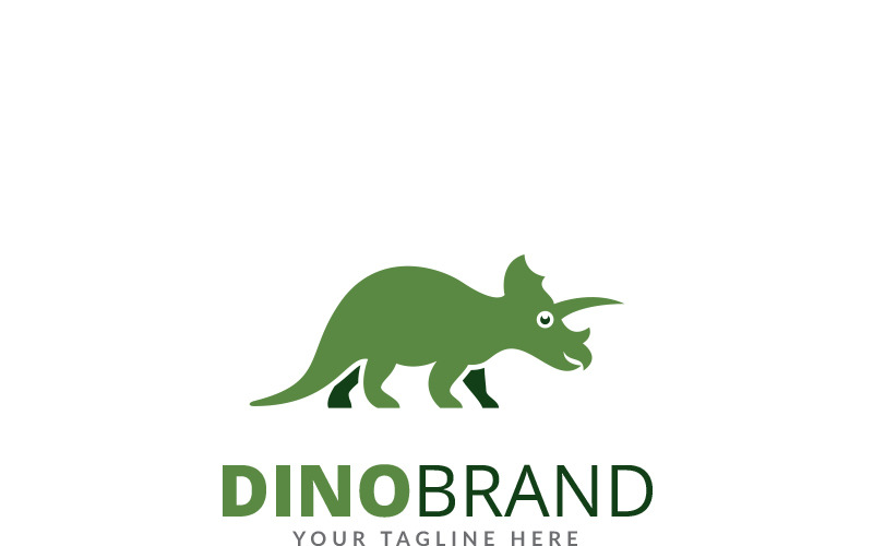 Download Шаблон логотипа "Dino Brand Logo Template" / Dino Brand Logo Template - Шаблон логотипа на тему графика adventure ancient animal art beast big cartoon character creature cute dino dinosaur dragon fantastic green illustration insignia jurassic logo logotype