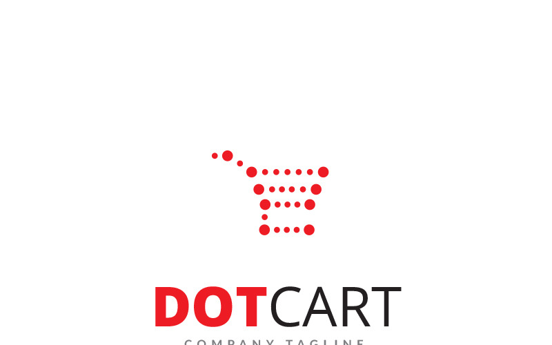 Download Шаблон логотипа "Dot Cart Logo Template" / Dot Cart Logo Template - Шаблон логотипа на тему графика bag best brand branding business buy cart consumers discount e commerce fun funky good happy internet online shop pay professional