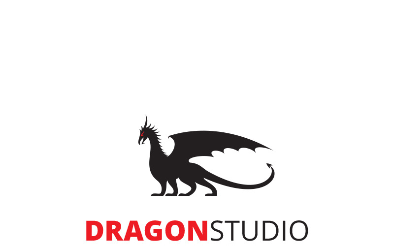 Download Шаблон логотипа "Dragon Studio Logo Template" / Dragon Studio Logo Template - Шаблон логотипа на тему графика agency ancient asian black brand branding business company crest dragon boat dragons ferocious fire firm flame group heraldic history identity