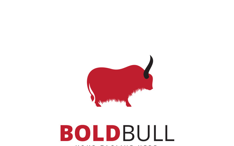 Fettgedruckte Bull-Logo-Vorlage