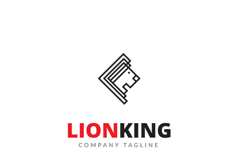 Download Шаблон логотипа "Lion King Logo Template" / Lion King Logo Template - Шаблон логотипа на тему графика animal beast brand brave circle club creative design graphic icon illustrator jaguar king lion logo mascot media power predator roar