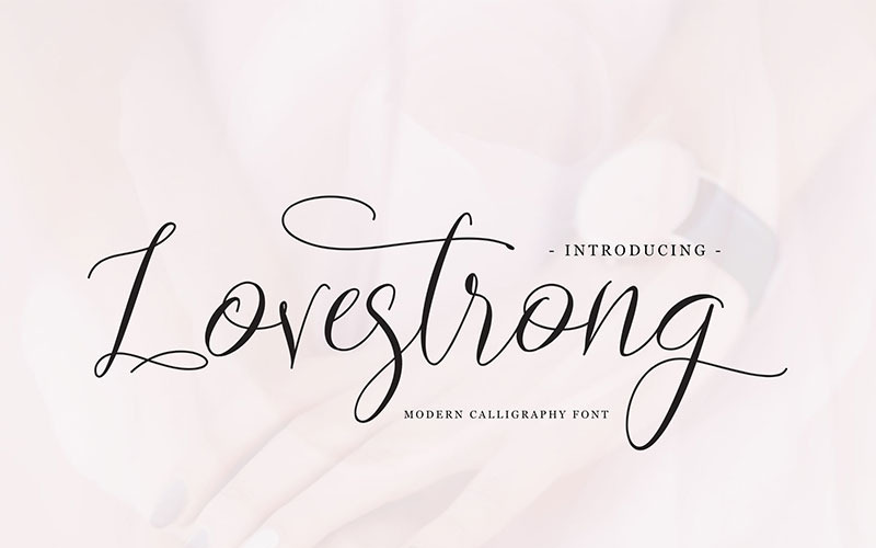 Lovestrong草书字体