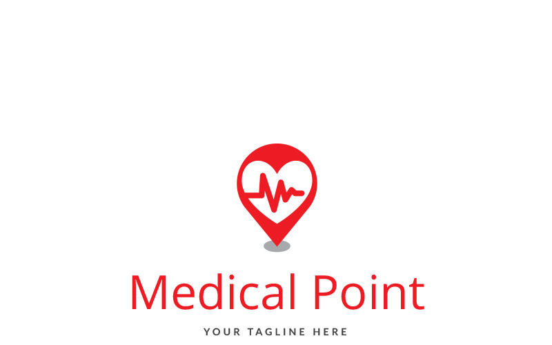 Download Шаблон логотипа "Medical Point Logo Template" / Medical Point Logo Template - Шаблон логотипа на тему графика 