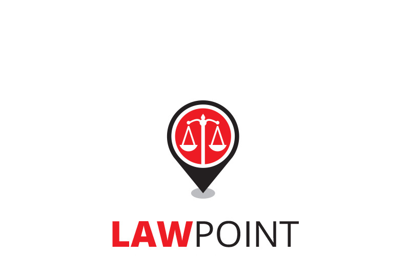 Modello di logo del punto di legge
