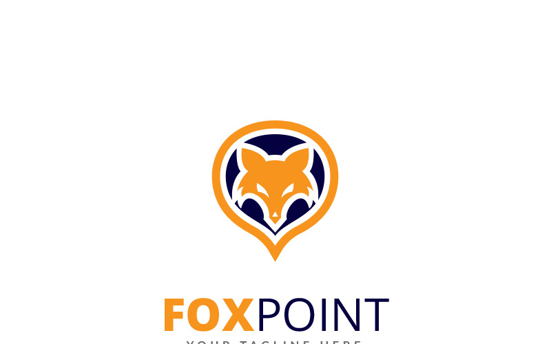 Modelo de logotipo da Fox Point