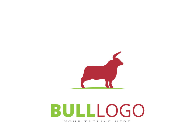 Download Шаблон логотипа "Red Bull Logo Template" / Red Bull Logo Template - Шаблон логотипа на тему графика animal logo animals app bison black buffalo bull logo classic crazy creative deer energy finance game invest investment logotype luxury