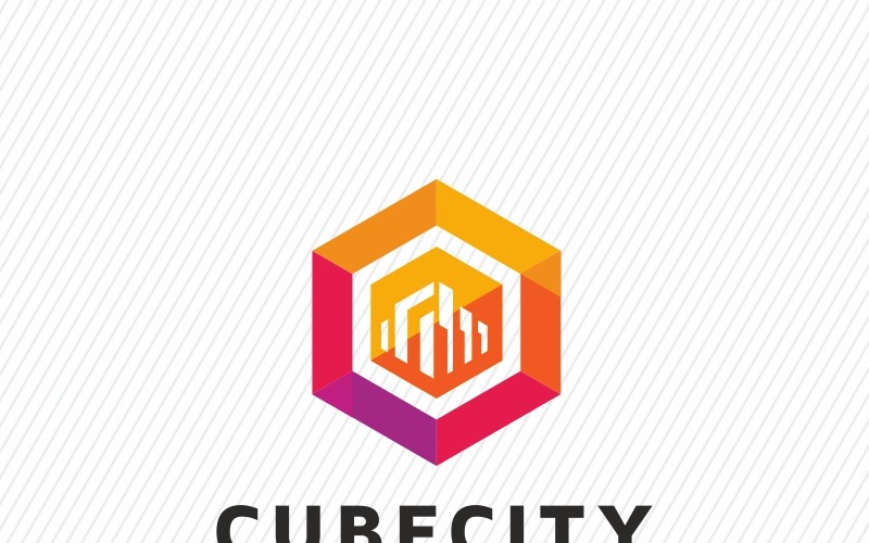 Шаблон логотипа городской недвижимости