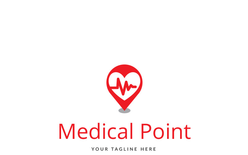 Sjabloon met logo voor medische punt