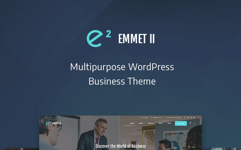 Tema multipropósito de WordPress para empresas Elementor - Emmet Next