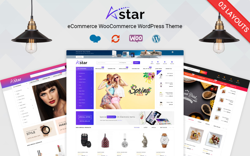 A-Star Fashion багатоцільова тема WooCommerce